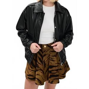 NEW Z SUPPLY idols bomber jacket in black